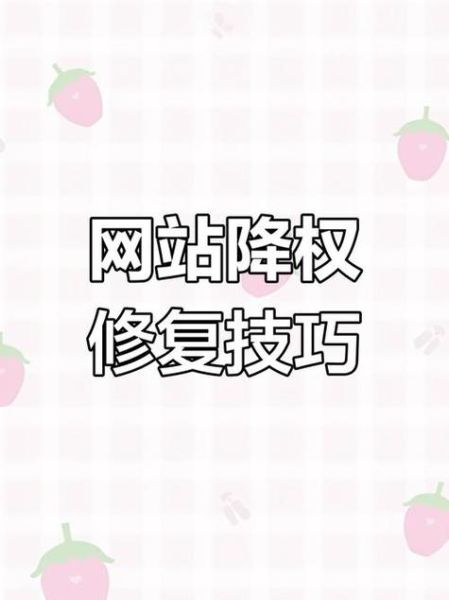 网站被降权了怎么办_如何快速恢复排名