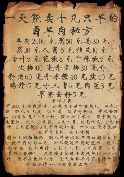 卤羊肉的做法及配料_卤羊肉怎么做好吃