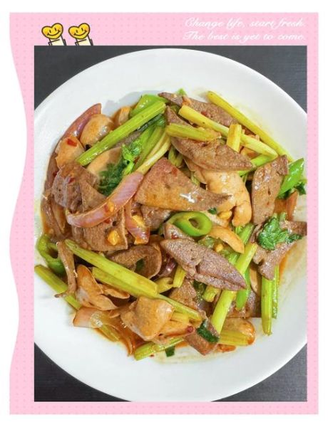 芹菜炒猪肝怎么做_猪肝炒多久才嫩