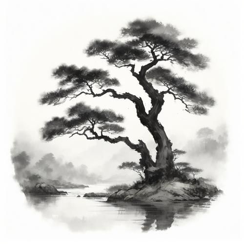 山水树风水寓意_山水画树怎么选