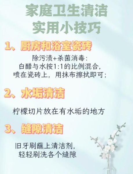 如何打造干净亮丽的家居环境_日常清洁技巧有哪些