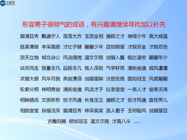 带帅的四字词语有哪些_带帅的四字词语大全