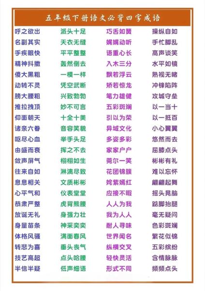 四字词语有哪些_四字词语怎么写