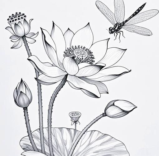 荷叶蜻蜓有什么寓意_荷叶蜻蜓怎么画