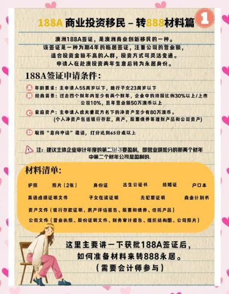 澳洲188A移民条件_澳洲188A转888要求