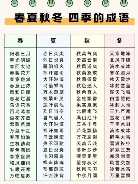 秋天有哪些5字词语_秋天5字词语大全