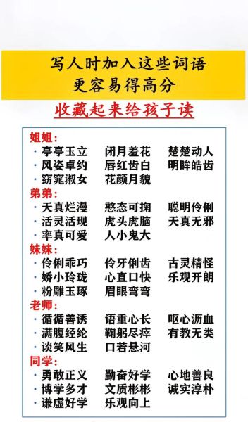 夸人词语有哪些_夸人词语大全