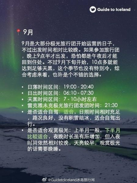 北极旅游最佳时间_北极光什么时候能看到