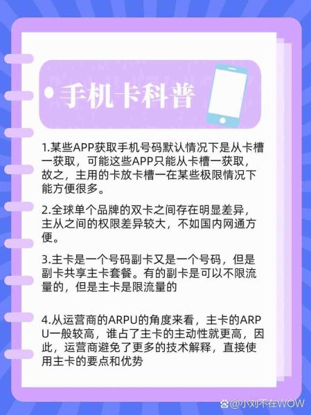 手机卡副卡是什么意思_副卡和主卡有什么区别