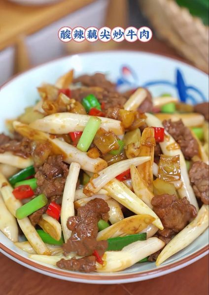 藕尖怎么炒好吃_藕尖的做法大全