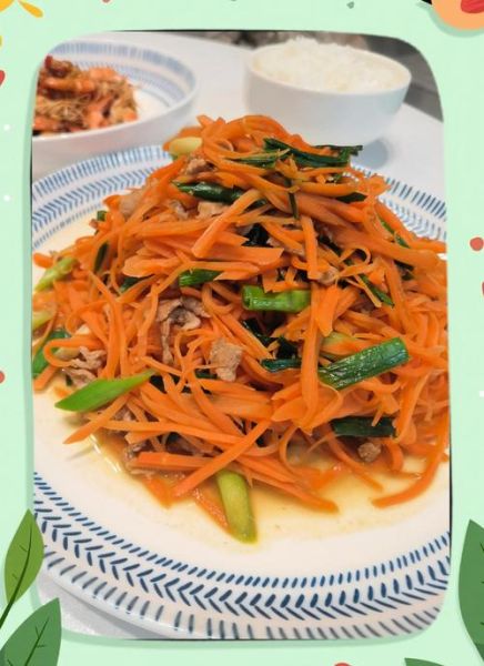 胡萝卜炒肉怎么炒好吃_家常做法步骤