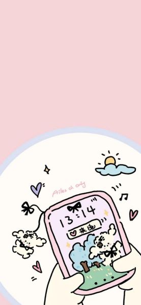 手机壁纸卡通可爱哪里找_如何设置不模糊