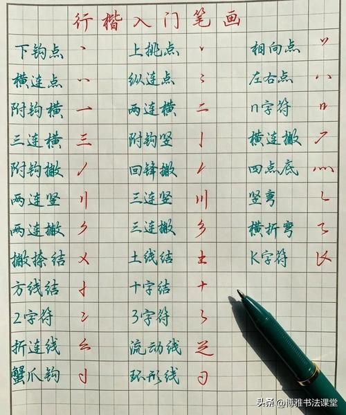 书法入门_练字技巧