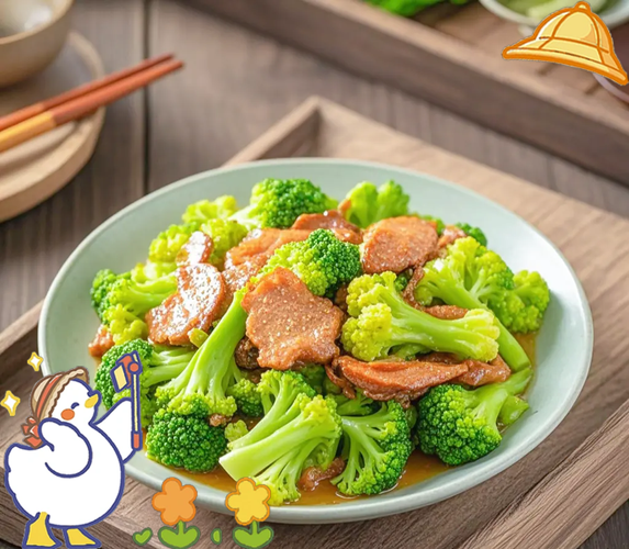 肉炒西兰花怎么炒才嫩_家常做法步骤