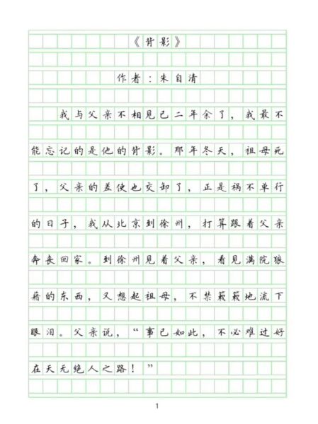 背影的形容词有哪些_背影的赞美词语