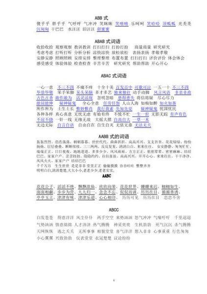 什么冲冲ABB词语有哪些_怎么快速记忆ABB词语