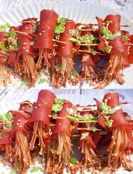 培根金针菇卷家常做法_怎么卷不散