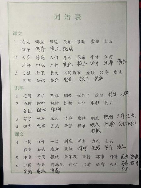 秋林词语补充_秋林词语有哪些