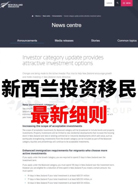 新西兰投资移民条件_新西兰投资移民多少钱