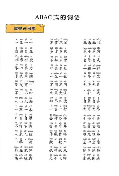 外貌的词语abac有哪些_如何灵活运用