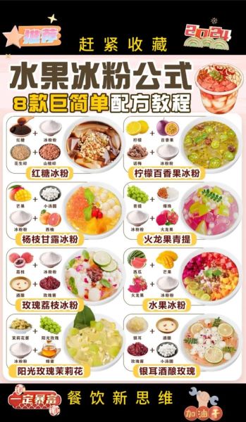 水果冰粉怎么做_水果冰粉配方比例