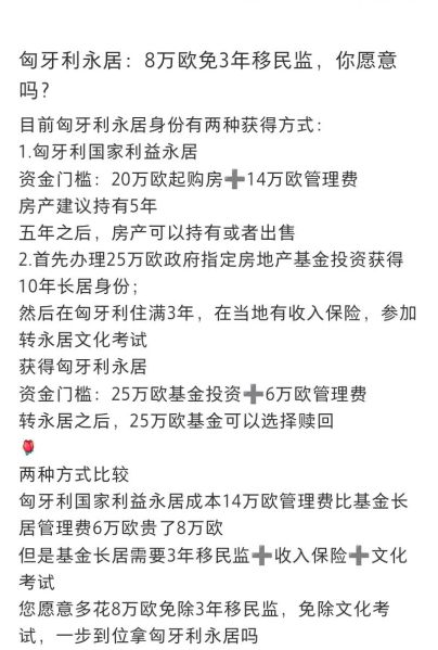 匈牙利买房移民条件_匈牙利买房移民流程