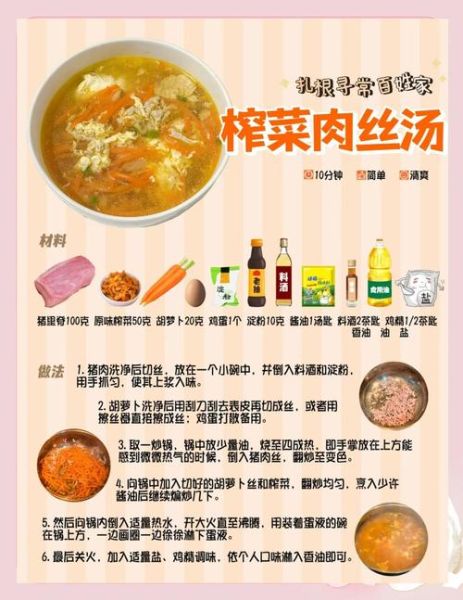 榨菜肉丝汤怎么做_榨菜肉丝汤的做法步骤