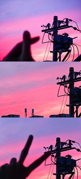 云和粉色的天空怎么拍_粉色云朵调色教程