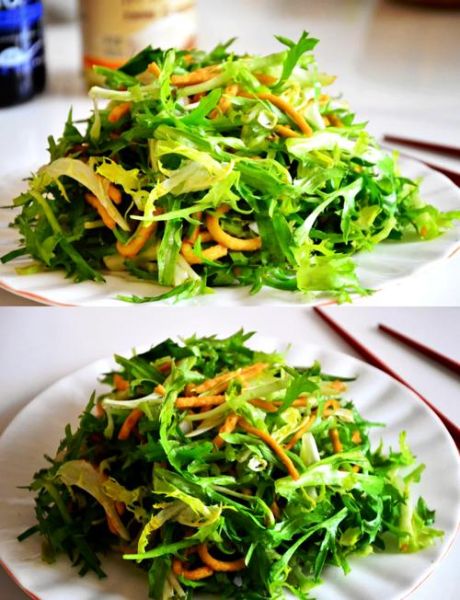 苦菊拌馓子怎么做_苦菊拌馓子需要焯水吗