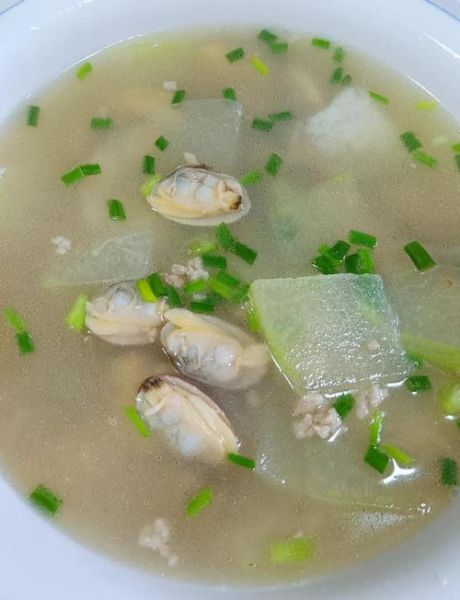 冬瓜花甲汤的做法_花甲汤怎么做好喝