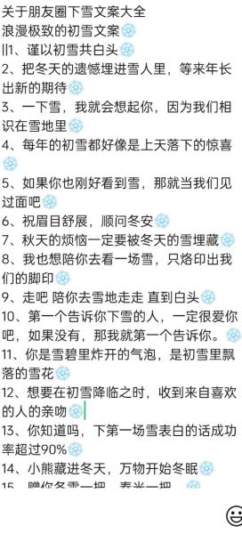 初雪的词语有哪些_描写初雪的唯美句子