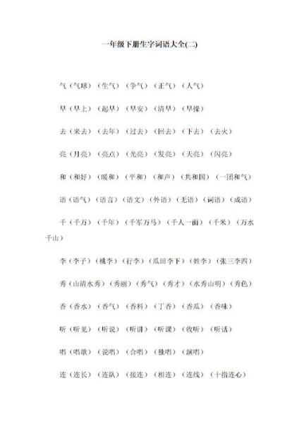 样子词语2字有哪些_如何快速记忆