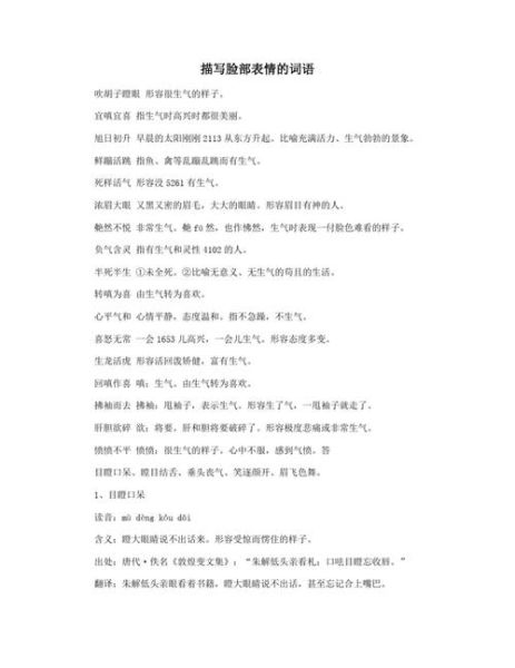 脸写词语是什么_怎么快速掌握