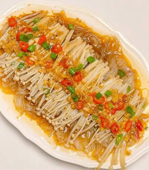 蒜蓉粉丝金针菇怎么做_蒜蓉粉丝金针菇蒸多久