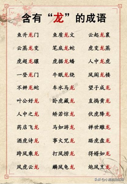 龙头好的词语有哪些_如何挑选最旺运