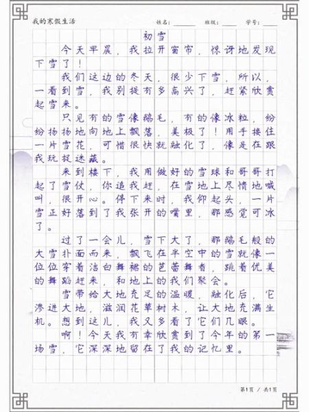 雪天怎么描写_雪天写作技巧