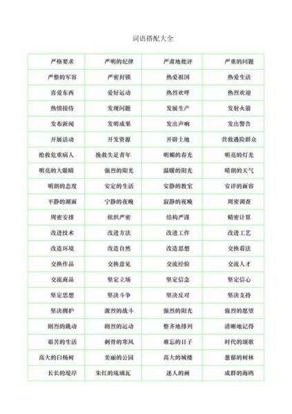 物都有什么词语_常见搭配与用法大全