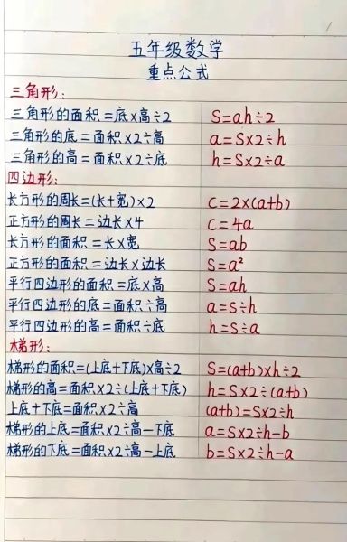 四边形的周长怎么算_四边形面积公式有哪些