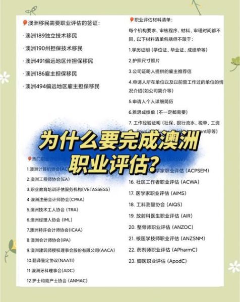 澳洲移民职业评估要求_如何通过职业评估