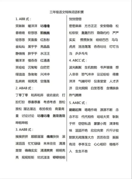 abb雨的词语有哪些_怎么用在作文里