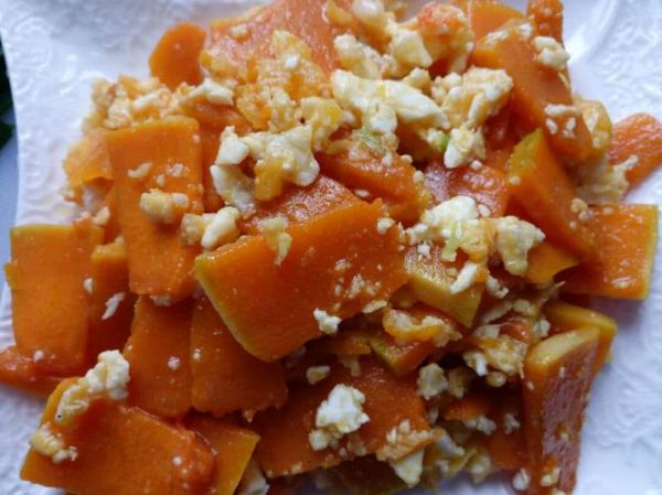 南瓜炒咸鸭蛋怎么做_南瓜炒咸鸭蛋窍门