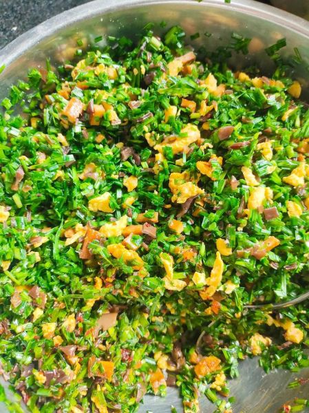 韭菜盒子怎么和面_韭菜盒子馅料怎么调