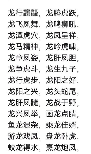 龙腾虎跃的词语有哪些_如何用在作文里