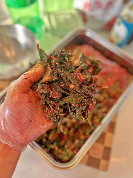 苏子叶咸菜怎么做_腌制多久能入味