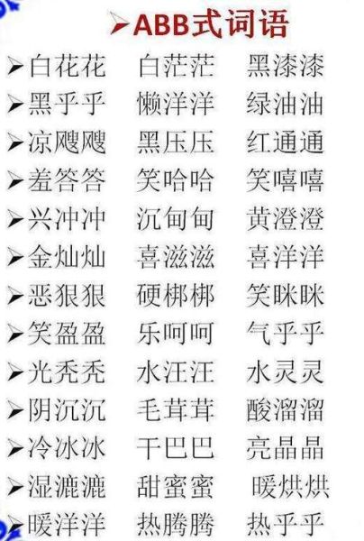 丰收词语ABB有哪些_怎么用才地道