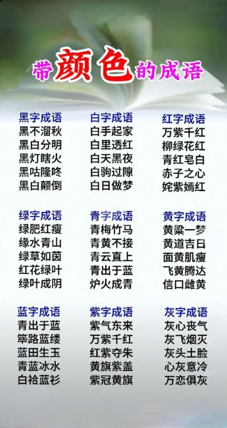 调色词语有哪些_如何形容色彩