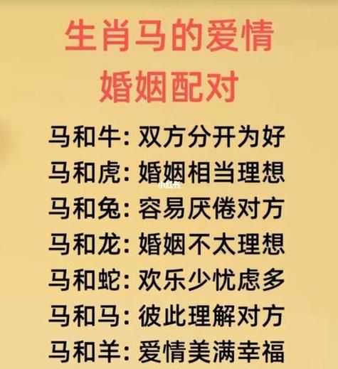 马的最佳属相配偶_属马和什么生肖最配