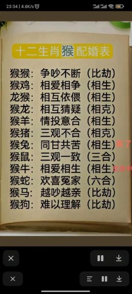 猴属相和什么属相最配_猴属相婚配禁忌有哪些