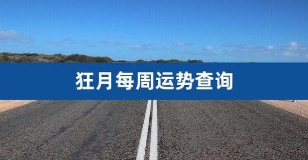 狂月今日运势查询_今日运势准不准