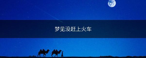 梦见赶不上火车_意味着什么
